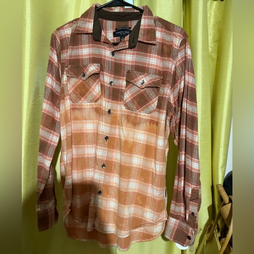 Bleached flannel women size medium excellent condition